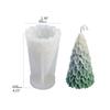 Luoye Christmas Tree 3D Candle Soap Mould DIY Candle Epoxy Mold Handmade Candles Aroma Wax Soap Molds for Decoration