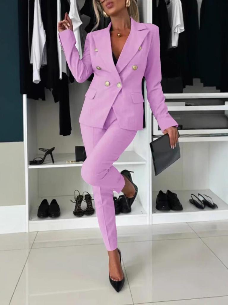 2024 Autumn/Winter European & American Style Slim Fit Suit Jacket: Modern Sophistication for a Stylish Look