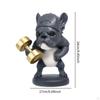 Fitness Dog Statue ,Animal Sculpture ,Creative, Collectible Crafts Resin Ornament Desktop Decoration