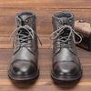 Fashion Men's Leather Boots Men Comfortable Fashion Classic Brand Boots Leather Large High-top Shoes Size 7-13 39-48