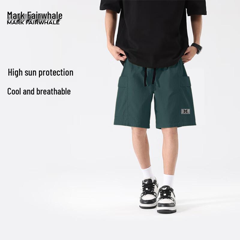 Mark Fairwhale Men's UPF100+ Lightweight Cooling Casual Sport Shorts