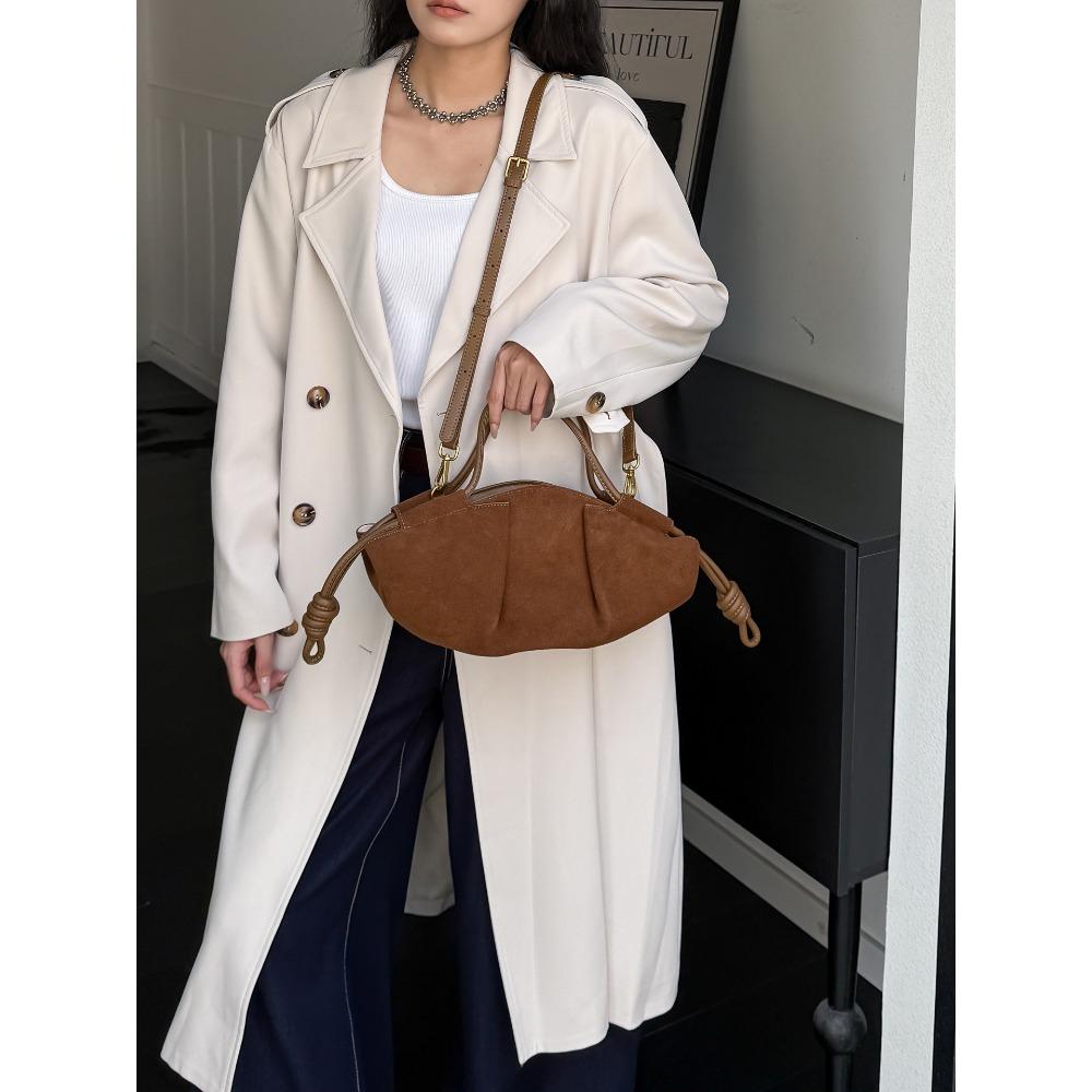 Hot Women's Bag Cowhide Light Leather Retro Single Shoulder Small Square Bag Women's High-Grade Texture  Single Shoulder Bag Hundred Styles Universal