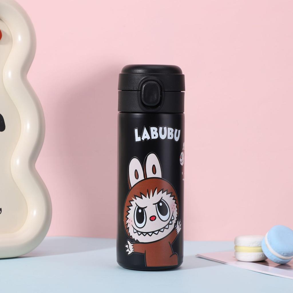 Cartoon Pattern Bouncing Cup Car Pea Cup High Value 304 Stainless Steel Vacuum Thermos Cup