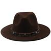 European and American High-quality Wide-brimmed Men's and Women's Fedoras, Fashionable Woolen Top Hats, and a Panama Jazz Felt Hat.