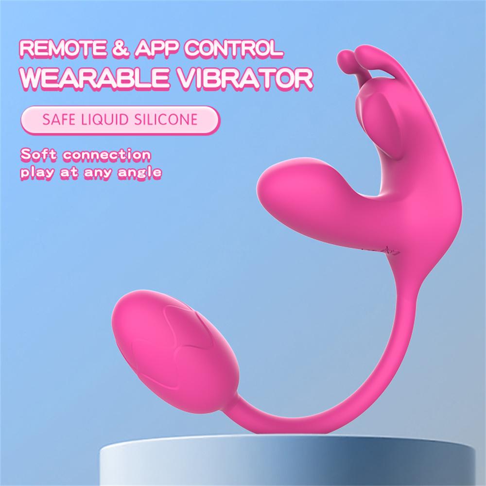 3-in-1 tragbarer Vibrator Liebesei weiblicher Masturbator biegsamer Massage-Stab Brustwarzen-Klitoris G-Punkt Stimulation Sexspielzeug für Frauen