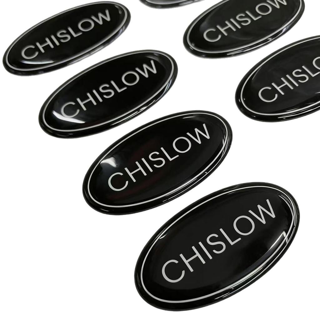 Round 3D Crystal Epoxy Resin Car Sticker - Personalized Transparent Label