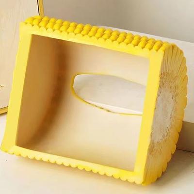 Corn Shaped Tissue Box Decorative Paper Towel Container Elegant Tissues Storage Box Refillable Napkin Dispenser Rack
