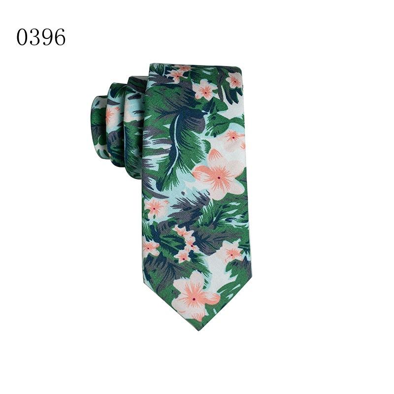 Printed Wedding Men'S Tie Casual Floral Cotton Tie Men'S Tie