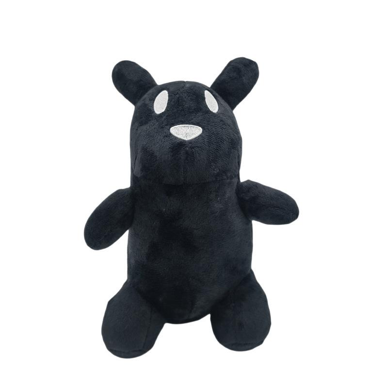 25cm Rain World Slugcat Plush Toy Soft Stuffed Game Character Rain World: Downpour Slugcat Plushie Doll for Kids Fans Collection чёрный