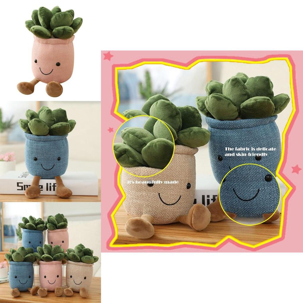 Lifelike Succulent Plants Plush Stuffed Toy Featuring Super Soft Fabric Ideal For Kids