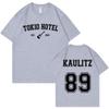 Rock Band Tokio Hotel Kaulitz Tričko Pánská Móda Neformální Tričko s krátkým rukávem Hip Hop Punk Trička nadměrné velikosti Unisex Streetwear