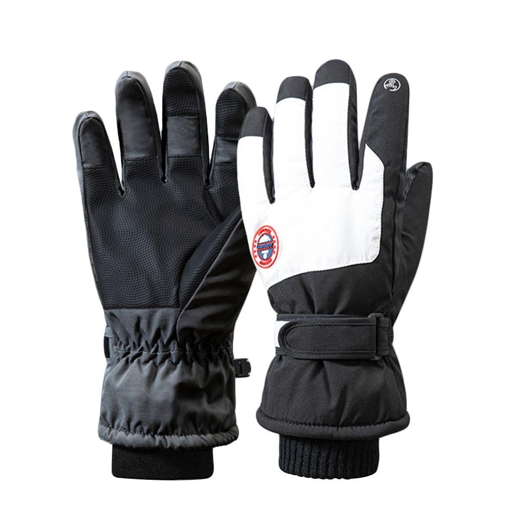 Velvet Cycling Gloves Waterproof Hands Cover Elegant Winter Skiing Gloves  Outdoor