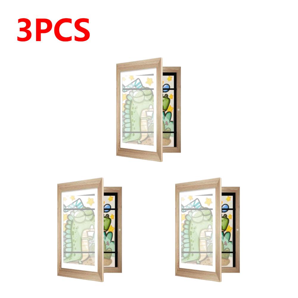 1-5PCS Artwork Frame for A6 Paper Kids Artwork Picture Frame Front Opening Wall Display Frame Artwork Display Storage Frames