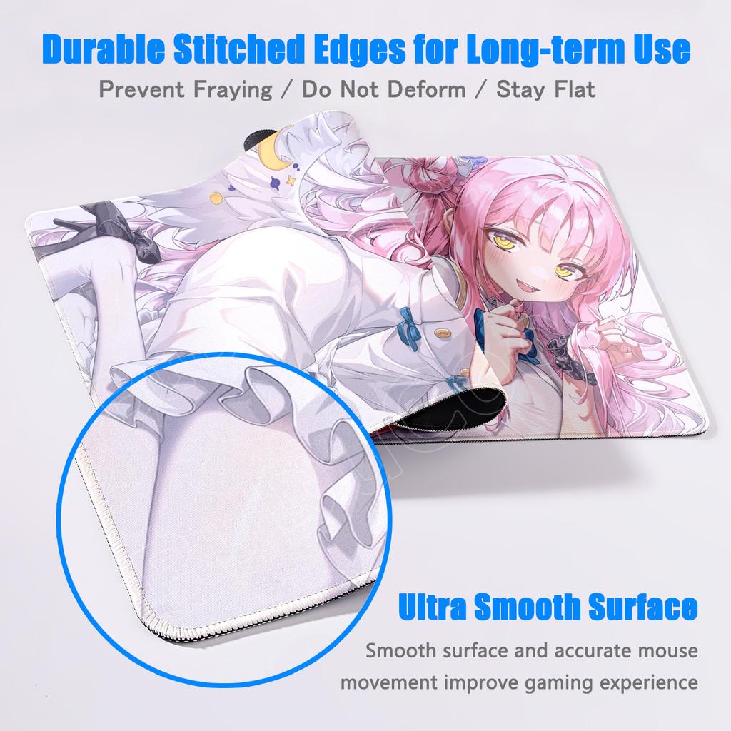 HD Blue Archive Misono Mika Printing Mousepad desktop protection pad Office accessories Non-slip Keyboard Mat desk organizers