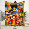 One Piece Adventure Flannel Blanket-Soft and Suitable for Sofas,Beds,Offices,Travel,All Seasons,Great Gift for Holidays and Birthdays.