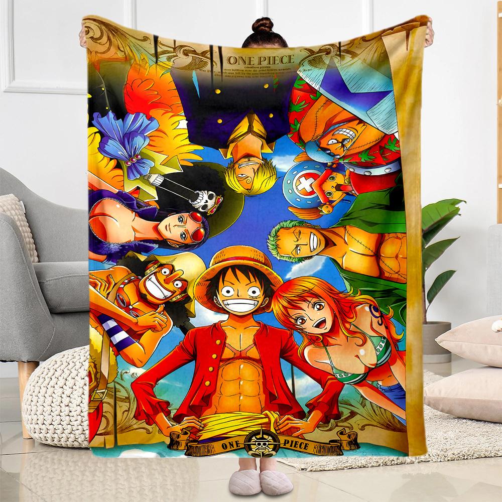 One Piece Adventure Flannel Blanket-Soft and Suitable for Sofas,Beds,Offices,Travel,All Seasons,Great Gift for Holidays and Birthdays.