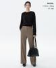 MUSINSA STANDARD WOMAN Women'S Wide Hidden Banding Slacks [Dusty Beige]