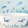 Stylish Aquarium Wall Stickers Featuring Sea and Waterproof and Perfect for Study and Creatures, Whales, Jellyfish, Fish. Removable. Kids' Rooms,