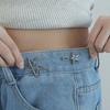 Fashion Star Waist Buckle Adjustable Detachable Pants Clips Waist Tightener For Girls Nail-free Jeans Metal Button Snaps