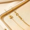 Mini Cute 3D Initials Bubble Letter Chain Bracelet For Women New Gold Color Stainless Steel Waterproof Elegant Christmas Jewelry