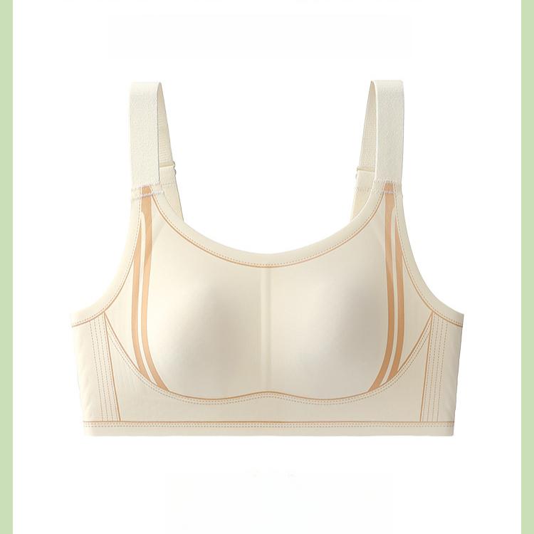Seamless Lingerie Women's Thin Frameless Bra Strapless Bra Anti-glare Rabbit Ear Cup Vest Style Bra Push Up Bra