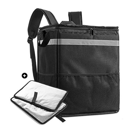 [cherrboll] Delivery Bag for Delivery Backpack Pizza Pouch Sushi Thermal Bag Large Capacity Catering Clapboard Waterproof