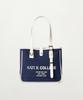 Satur Classic Buckle Tote Bag Navy