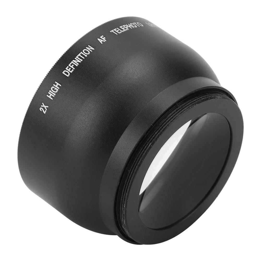 52MM 2X Aluminum Alloy Magnification Additional Lens for All 52MM Diameter Camera Lenses