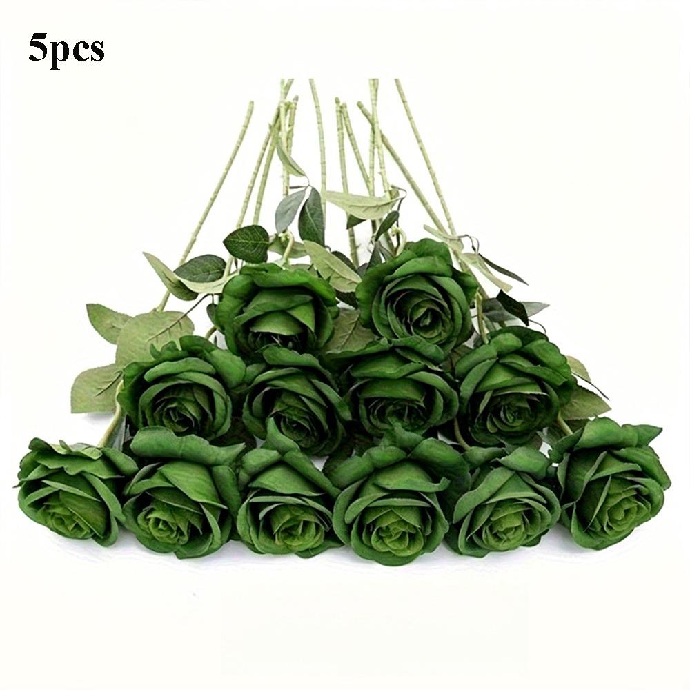 5pcs 10 Colors Simulated Rose DIY Party Decoration Artificial Flowers New Small Rose Home Decor