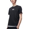 Fila T Shirts Men's Jet Black Crew Neck Moderate Straight Fit F11M318107FBK