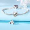 Real Copper Cute Bat Beads Women Diy Fashion Jewelry Fine Birthday Gifts Fit Original Fine Bracelet Accessories