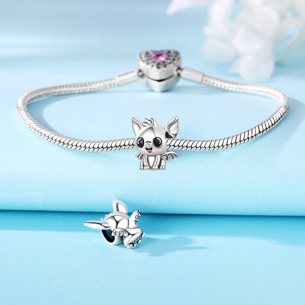 Real Copper Cute Bat Beads Women Diy Fashion Jewelry Fine Birthday Gifts Fit Original Fine Bracelet Accessories
