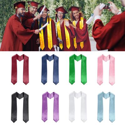 Unisex dospělý jednobarevný maturitní šerpa 72 palců Maturitní šerpa pro ročník 2026 pro akademické sborové akce Příslušenství