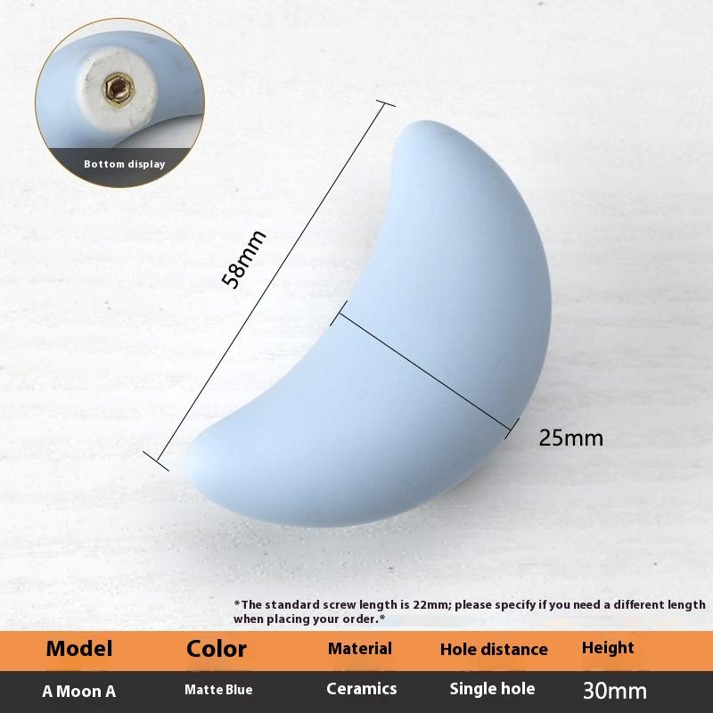 Keramik Schrankgriffe im nordischen Stil für Kinderzimmer, Macaron-farbenfrohe runde Schubladenknöpfe und -griffe, Möbelgriffe für Kinder