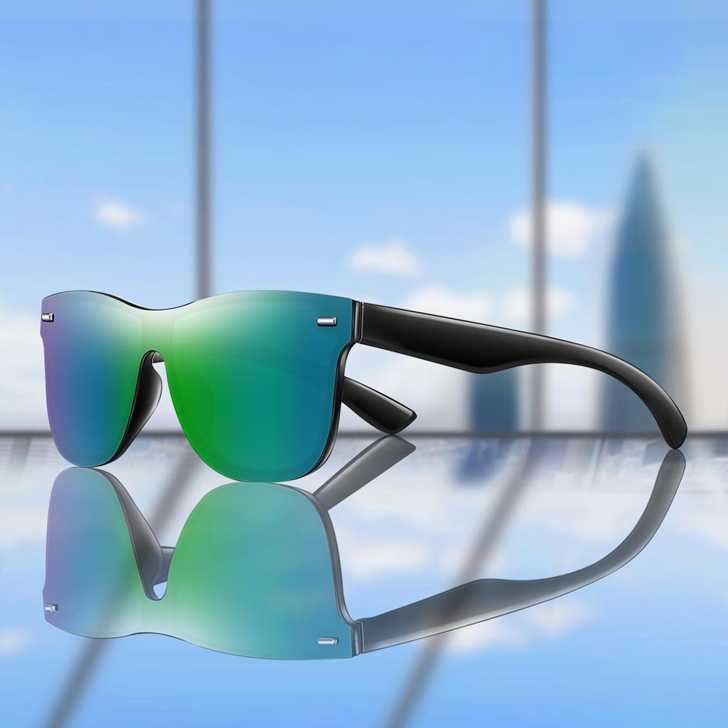 Unisex Fashion Windproof Square Sunglasses UV400 over Size Classic Shades for Outdoor Bicycle Goggles Driving Hiking Camping