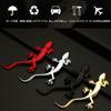 Ginhkok 3D Gecko Car Metallic Easy To Apply To Curved Wall Lucky Gecko Decal Animal 3 Colors Stickers, Accessories, Exterior, Design, Surfaces, Decor,