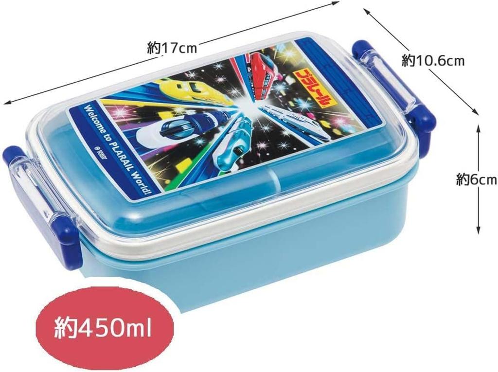 Skater Bento Plarail for Made in Box, 450ml, 23, Antibacterial, Children, Japan, RBF3ANAG-A