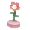 Table Lamp Cute Flower Night Light Portable Desk Lamp Decorative for Office Dorm Decor Pink