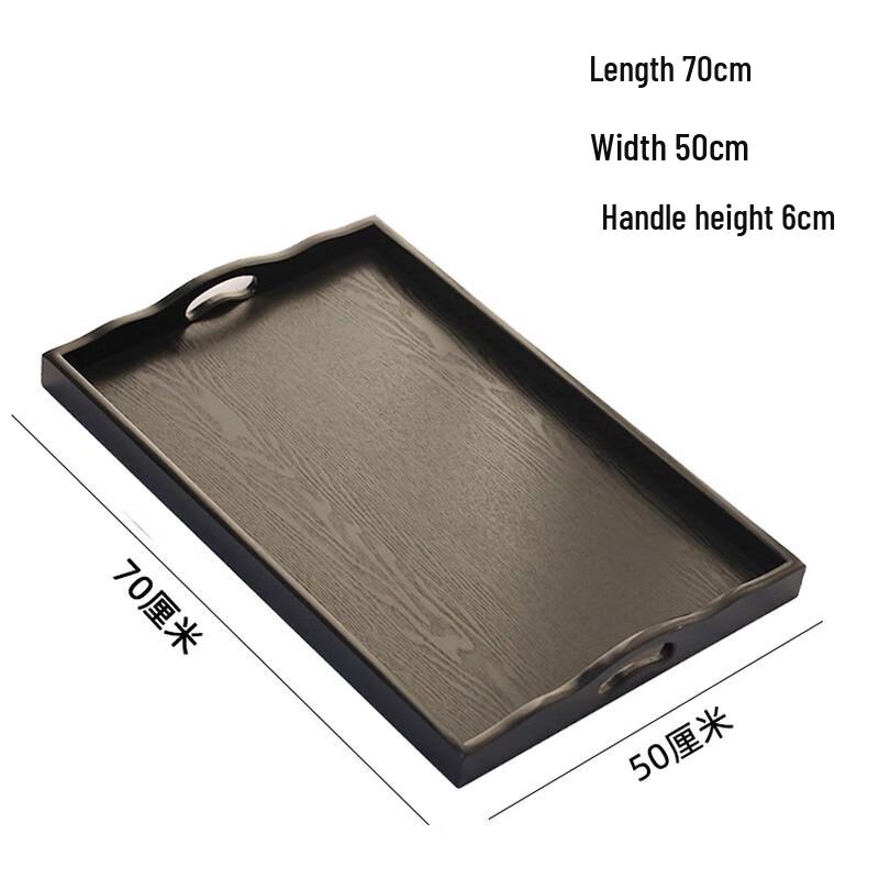 ZISIZ Extra Large Wooden Serving Tray