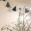 Christmas Theme Jewelry Store Decoration: Felt Garland & Tree Banner for Wall
