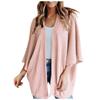 Women's Fashion Solid Color Loose Cardigan Sweater Knit Shirt T-Shirt Tops