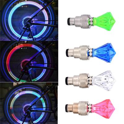2X Led Motorcycle Cycling Bike Bicycle Wheel Tire Valve Flashing Light Car Lamp
