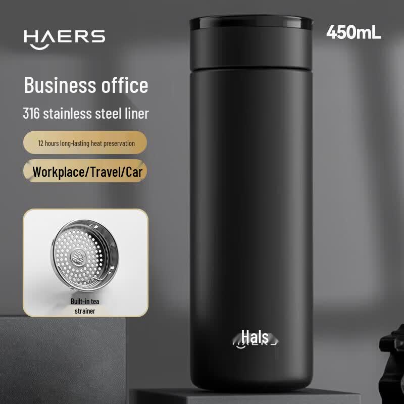 HAERS 316 Stainless Steel Portable Thermos