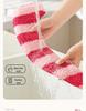 Dopamin-Streifen Winter Plüsch Toilettenmatte & Universelle Toilettensitzauflage