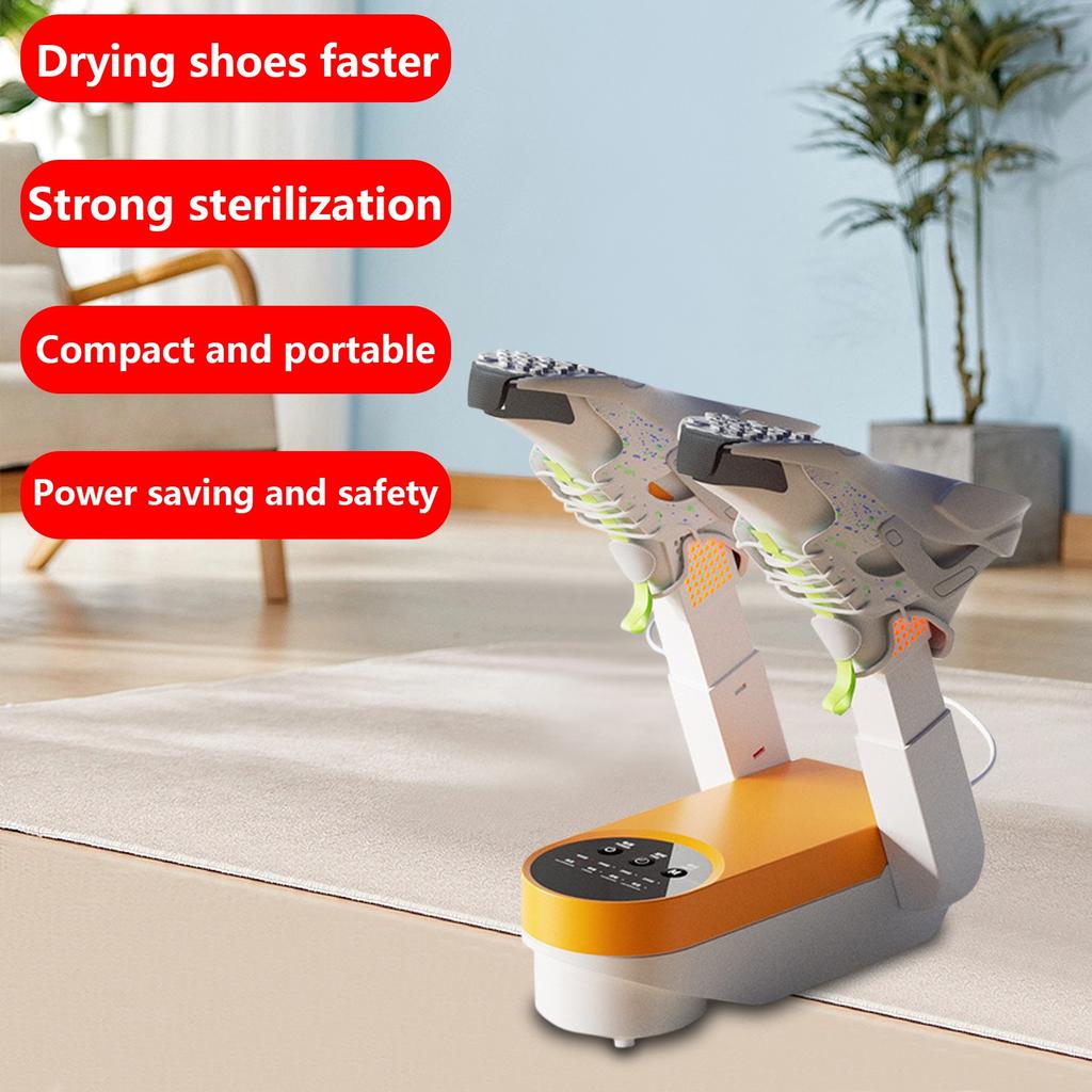 Timed Shoe Drying Machine, Shoe Dryer, Foldable Shoe Dryer, Extendable Intelligent UV Deodorizings Shoe Drying Device