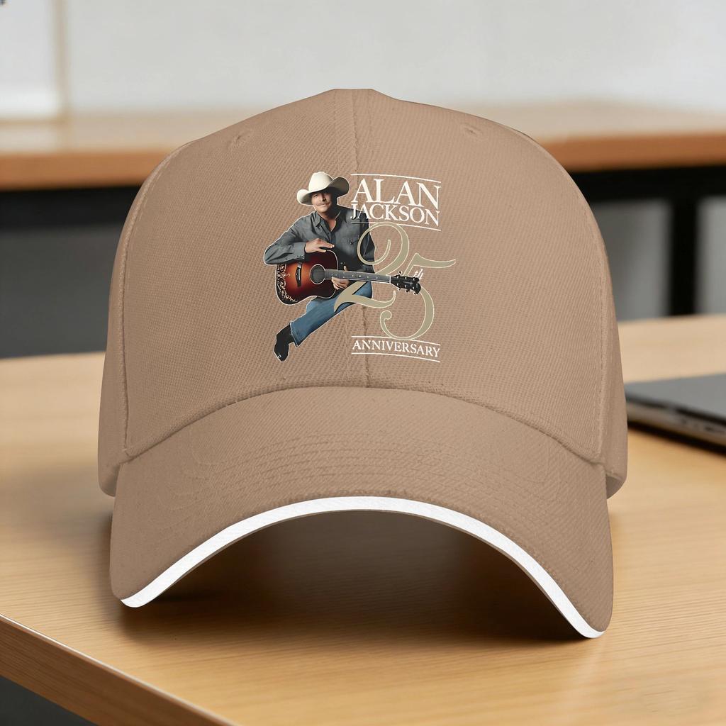 Alan Jackson Album Musica Tour Cappellino da Baseball Design Stampa Cappellino Trucker Primavera Unisex Adolescenti Outdoor Palestra Cappellini da Baseball
