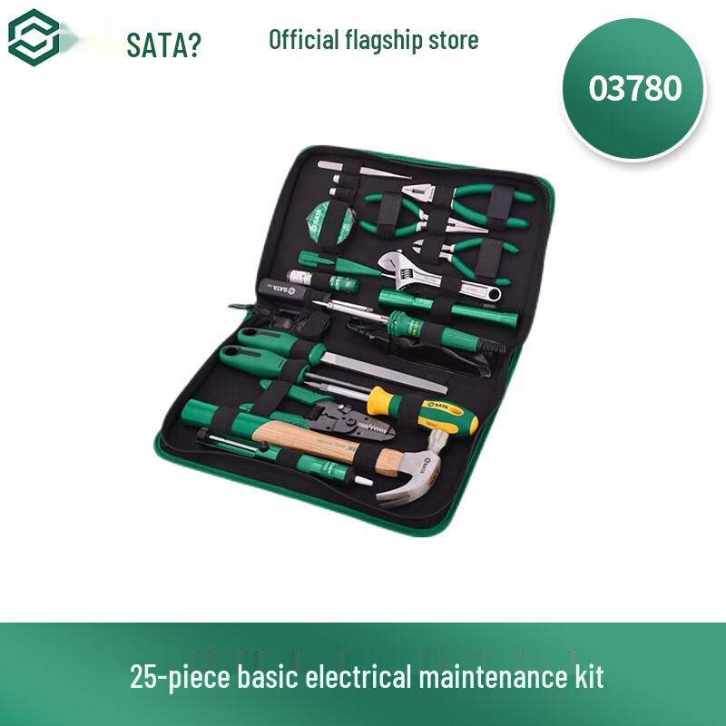 SATA 25-Piece Basic Electrician Home Repair Tool Kit