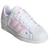 adidas Superstar J Sneakers Ricamo Floreale Rosa per Bambini Bianco Bianco Nuvola Rosa Trasparente IG7015