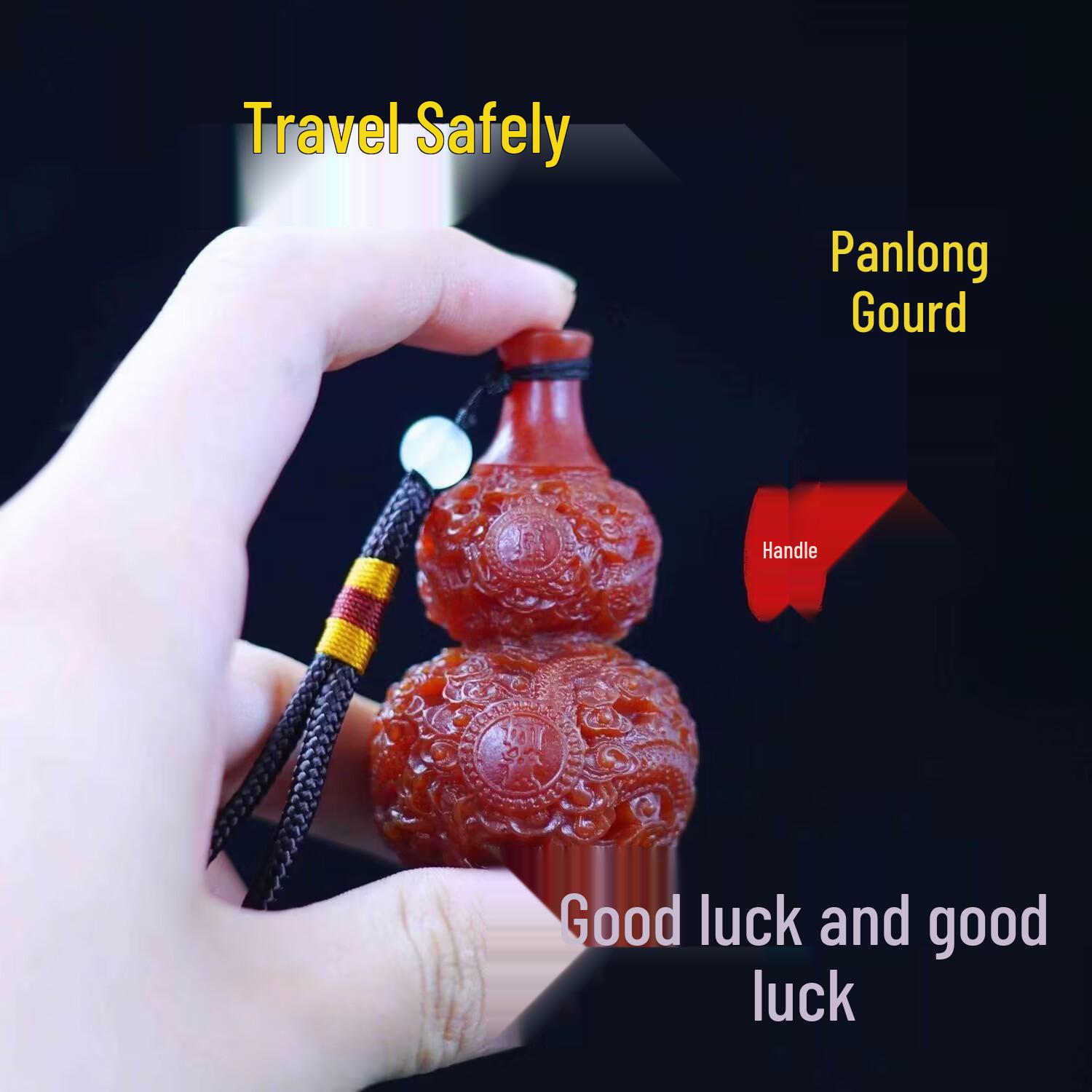 

Брелок-тыква, оберегающий удачу и богатство - Привлекающий удачу резной подарок для старших