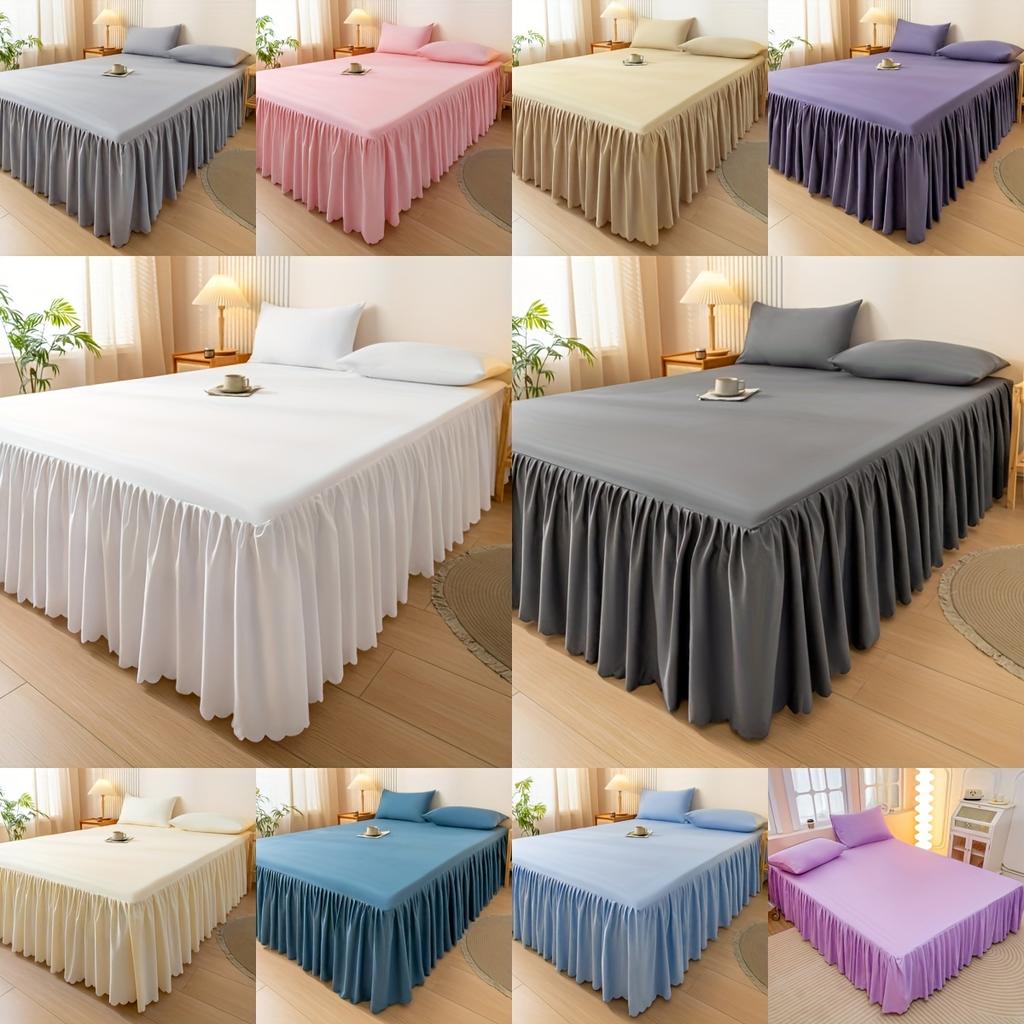 Modern Style Elastic Perfect Bedspread with Lace, Non-Slip, Dust-Proof, Breathable And Beautiful Bed Skirt